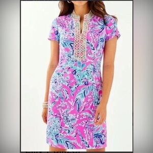 Lilly Pulitzer Mandevilla Pink New Kids On The Dock - sz 6 LIKE NEW